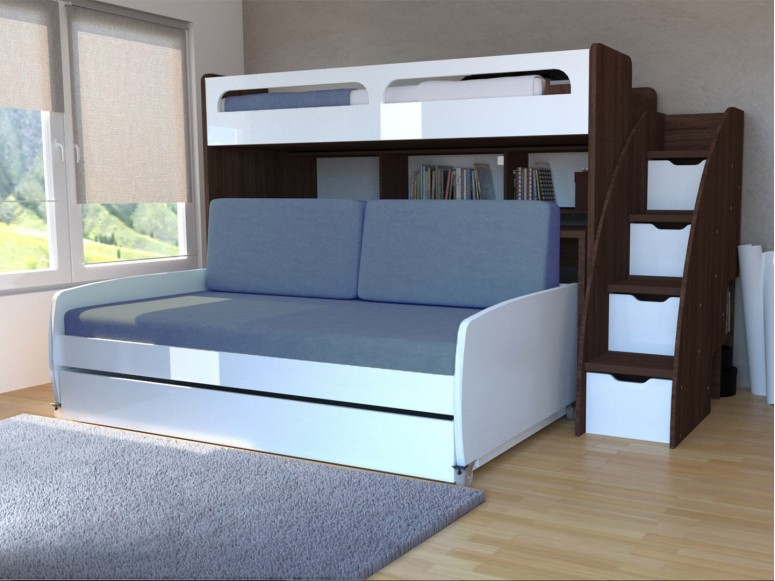 Bel Mondo Twin Over Full/Full XL Bunk Bed Set