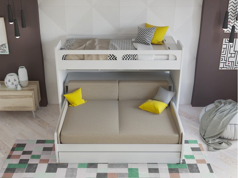 Bel Mondo Twin Over Full/Full XL Bunk Bed Set