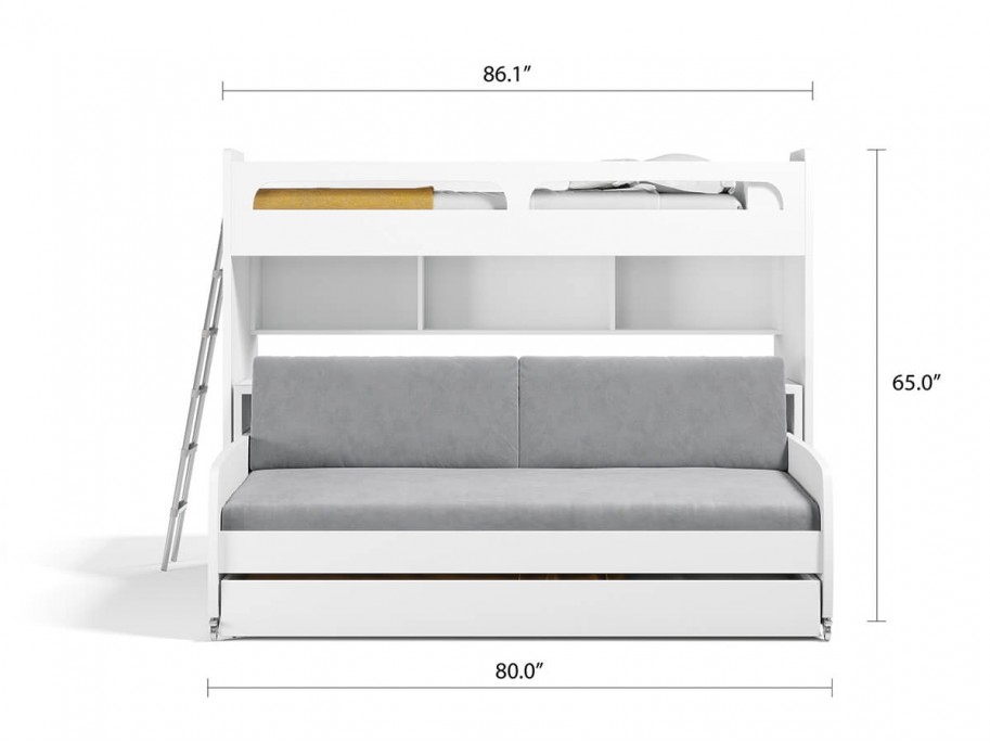 Bel Mondo Twin Over Full/Full XL Bunk Bed Set