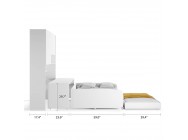 Eco Compact Full/Full XL Sofa Bed and Cabinet System