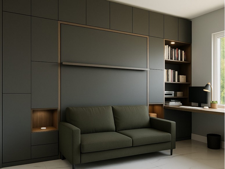 New York-styled room showcasing the Royal King Murphy Bed.