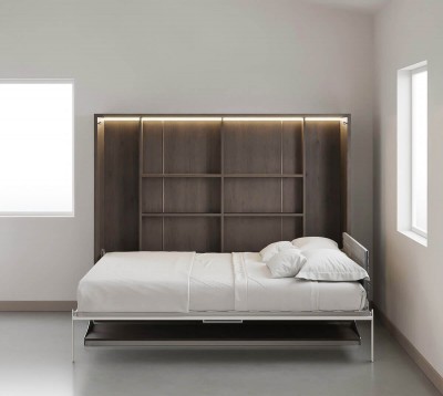 Spazio - Full Size Wall Bed with Desk